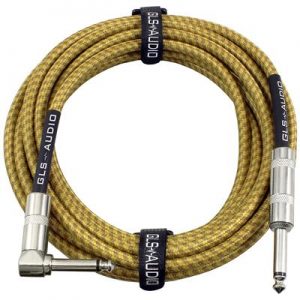 GLS Audio 20 Foot Guitar Cable - Right Angle to Straight