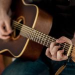 Sound of 12 String Guitars Playing Acoustic Guitar.